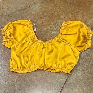 Forever 21 Short Sleeve Crop Top